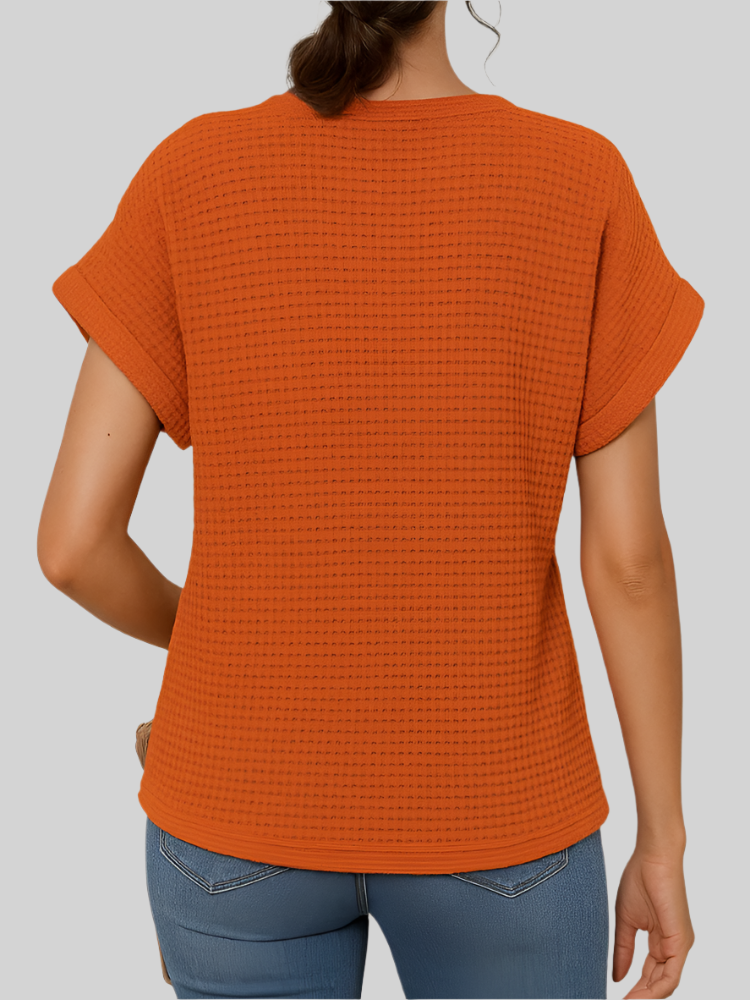 Liverno™ Olivia | Elegancki top z krótkim rękawem