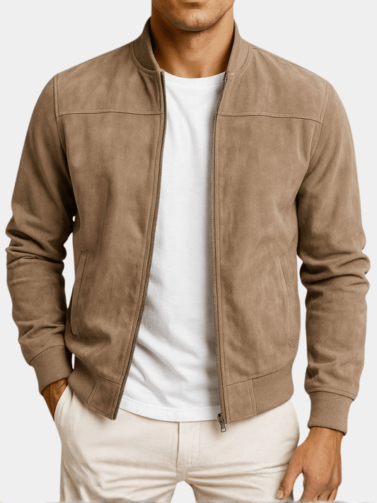 Liverno Sandro | Elegant herrjacka med mockafinish
