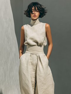 Liverno Maria | Minimalistiskt set i bomull och linne
