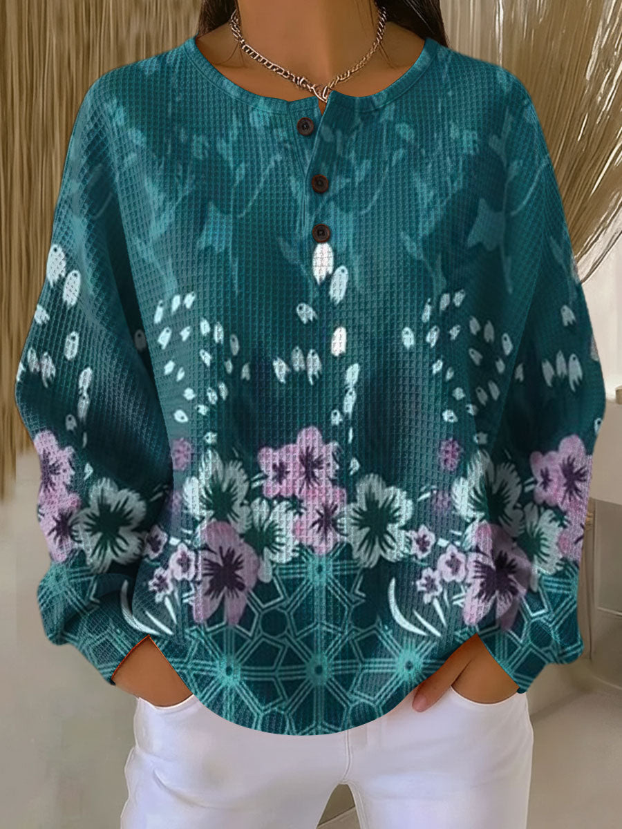 Nora™ - Tröja med blommönster
