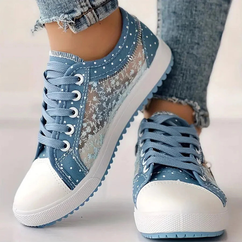 Liverno™ Caro | Eleganckie Sneakersy z Kwiatowymi Detalami