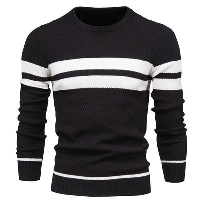 Jongman™ | Moderne Herentrui Met Streepdesign