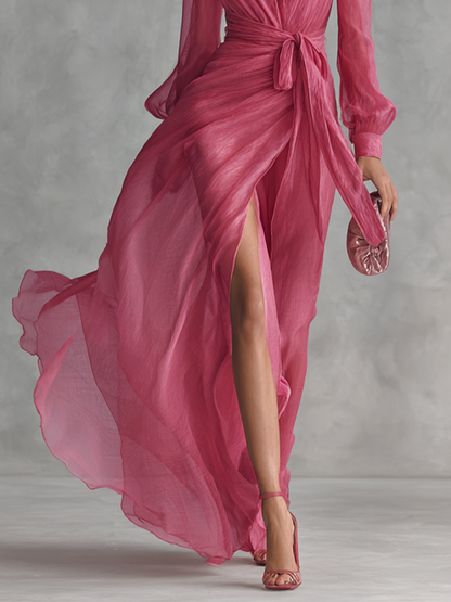 Liverno Juliette | Elegancka Sukienka Maxi z Szyfonu