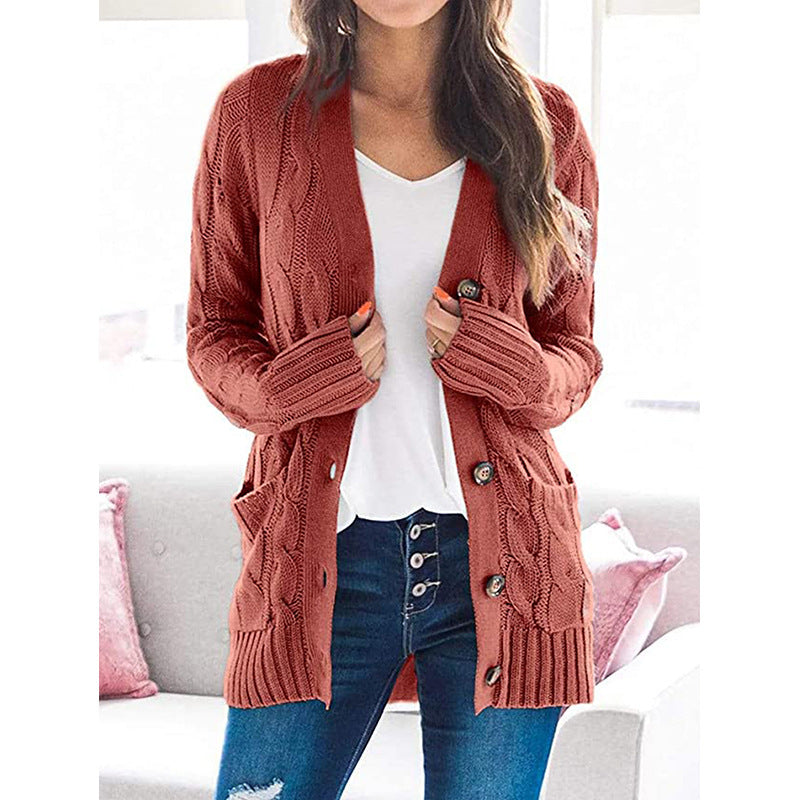 Olivia | Dames Gebreide Midi-Trui – Warm & Comfortabel voor de Herfst