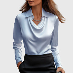 Liverno Noelle | Elegant satinblus