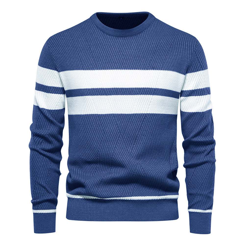 Jongman™ | Moderne Herentrui Met Streepdesign