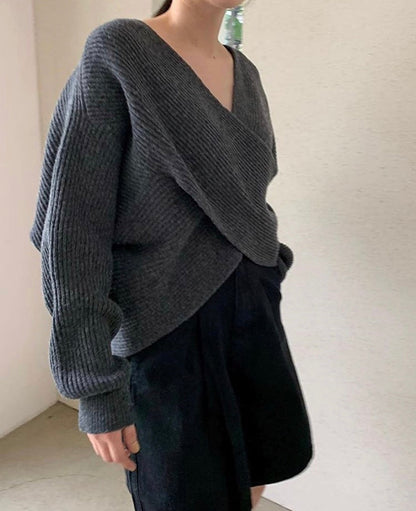 Van Delft Mode ® | Elegante kruisgebreide trui
