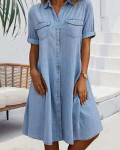 Liverno Nova | Tidlös skjortklänning i denim