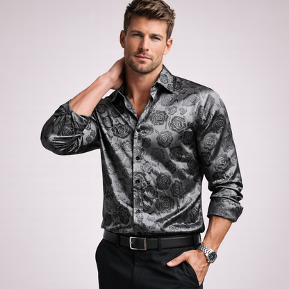 Reid | Gloss Finish Men’s Shirt with Modern Edge
