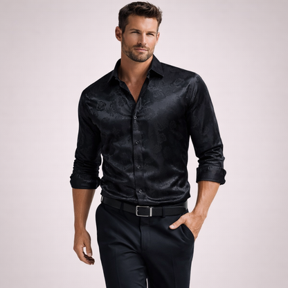 Reid | Gloss Finish Men’s Shirt with Modern Edge