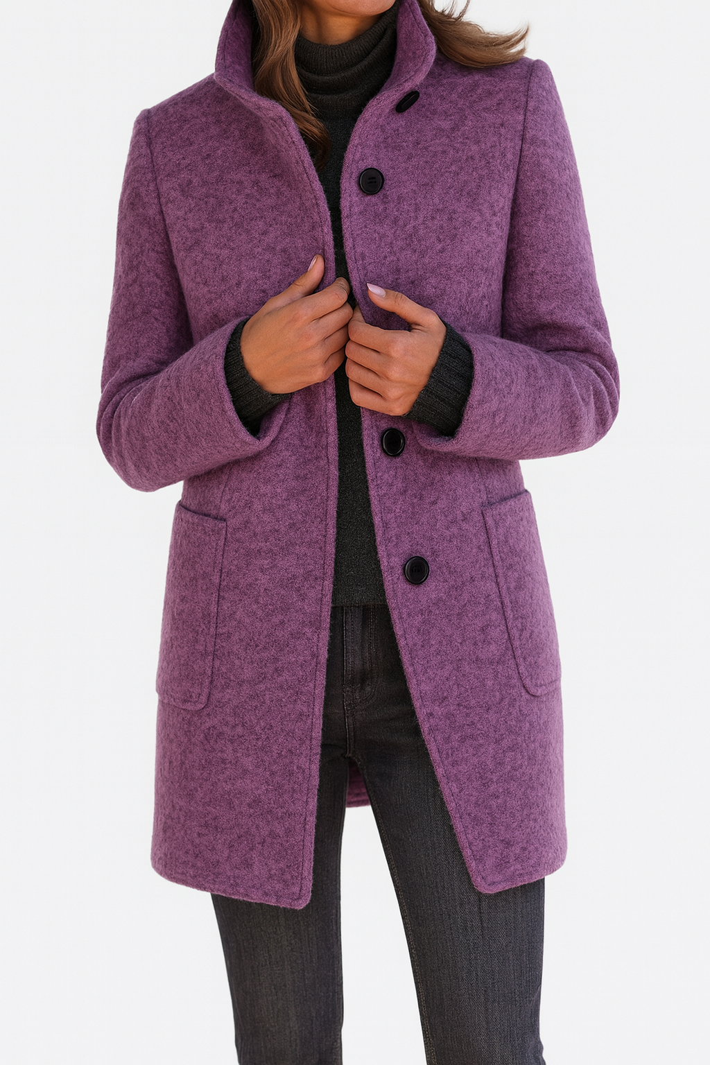 Van Elst Mode® | Damesjas met hoge kraag