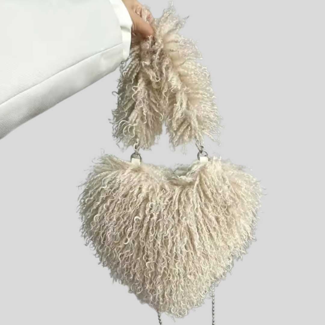 Liverno™ Layla | Pluszowa Torba na Crossbody w Kształcie Serca