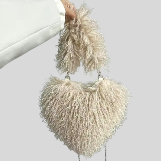 Liverno™ Layla | Pluszowa Torba na Crossbody w Kształcie Serca