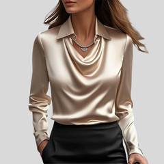 Liverno Noelle | Elegant satinblus