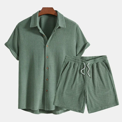 Heren Zomerset met Korte Mouwen Shirt en Korte Broek