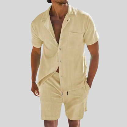 Heren Zomerset met Overhemd en Korte Broek