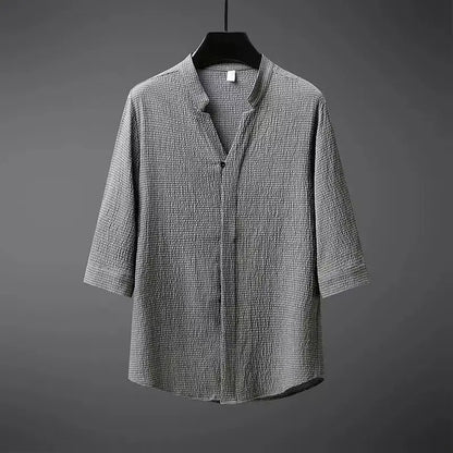 Heren Zomerset met V-hals Shirt en Rechte Broek