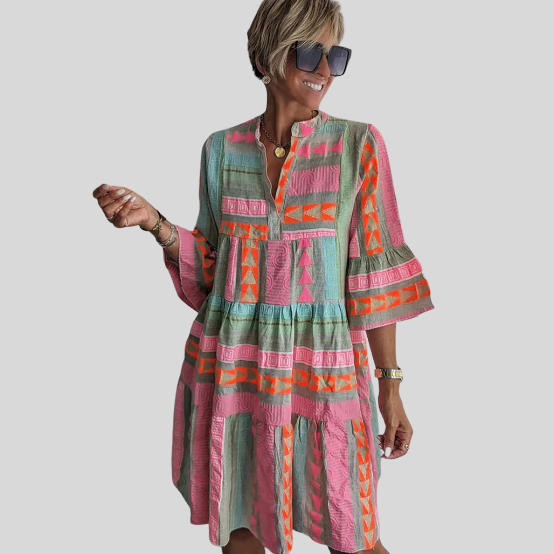 Liverno™ Juliane | Zwiewna Sukienka Boho z Falbanami