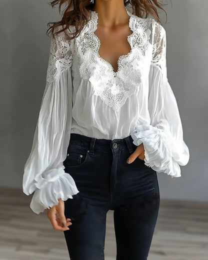Liverno™ Laceva | Elegancka Koronkowa Bluzka