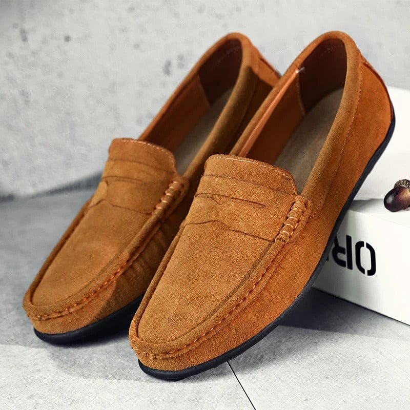 Liverno Benjamin | Eleganckie Zamszowe Mokasyny Męskie