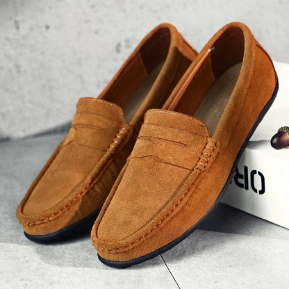 Liverno Benjamin | Eleganckie Zamszowe Mokasyny Męskie