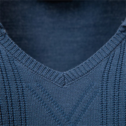 Jongman™ | Gebreide Luxe Polo Met V-Hals