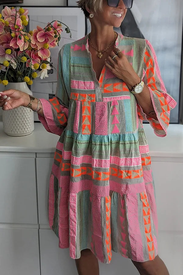 Liverno™ Juliane | Zwiewna Sukienka Boho z Falbanami