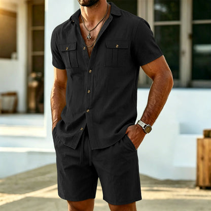 Beeckhoven™ | Casual Linnen Heren Set voor Warme Dagen