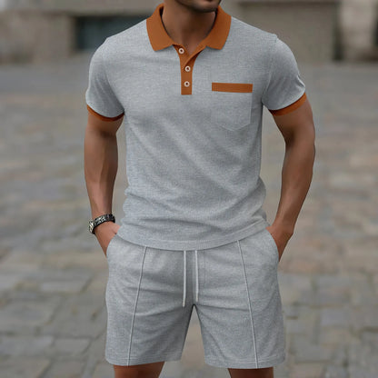 Liverno Bruno | Elegancki męski zestaw polo