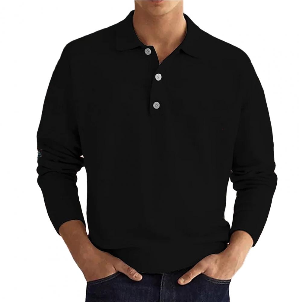 JAMES - ELEGANT MEN'S LONG SLEEVED POLO SHIRT