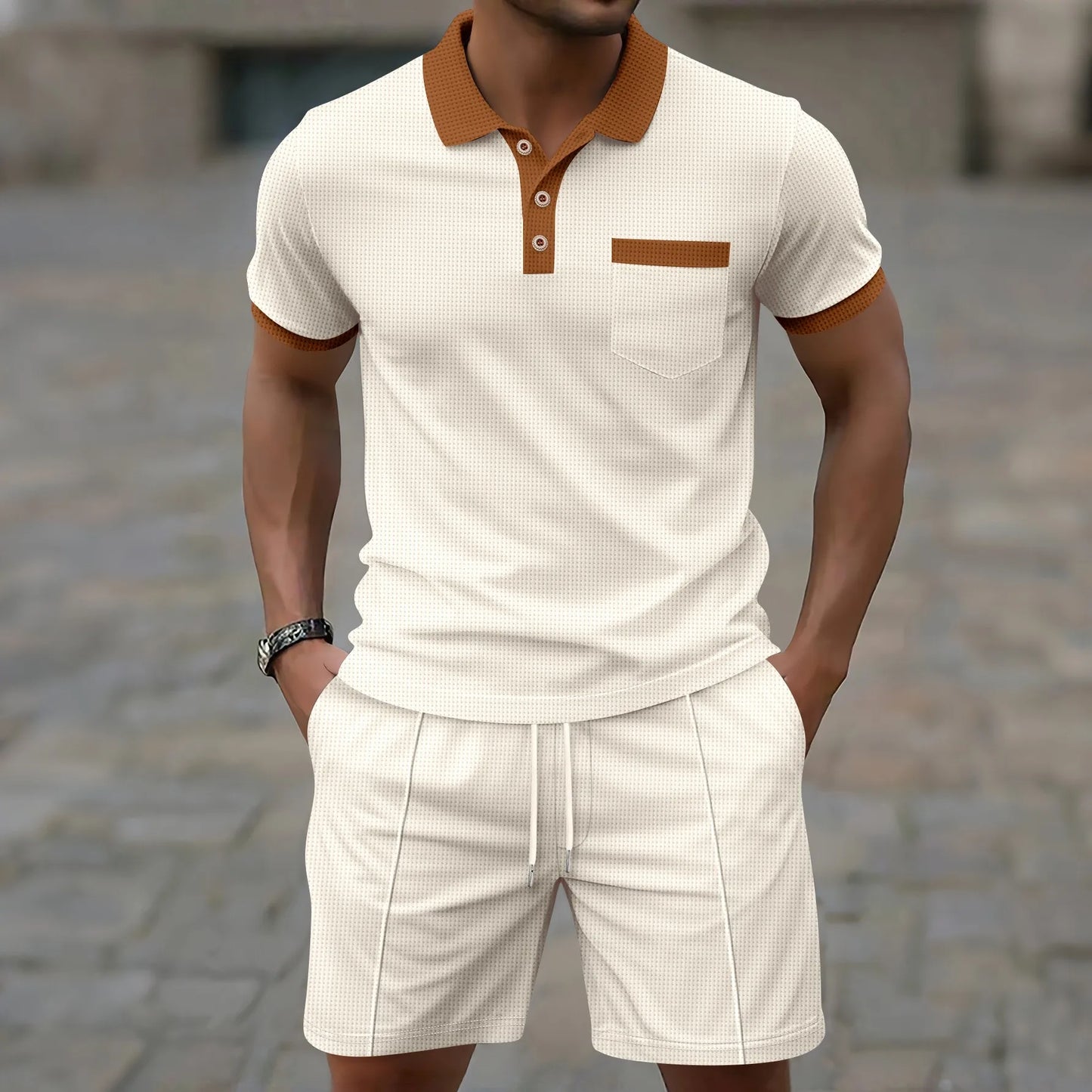 Liverno Bruno | Elegancki męski zestaw polo