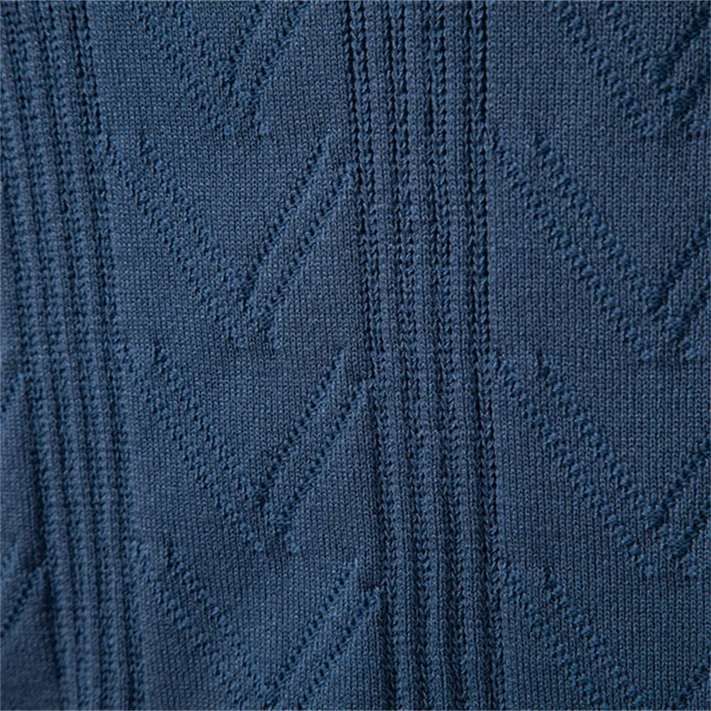 Jongman™ | Gebreide Luxe Polo Met V-Hals