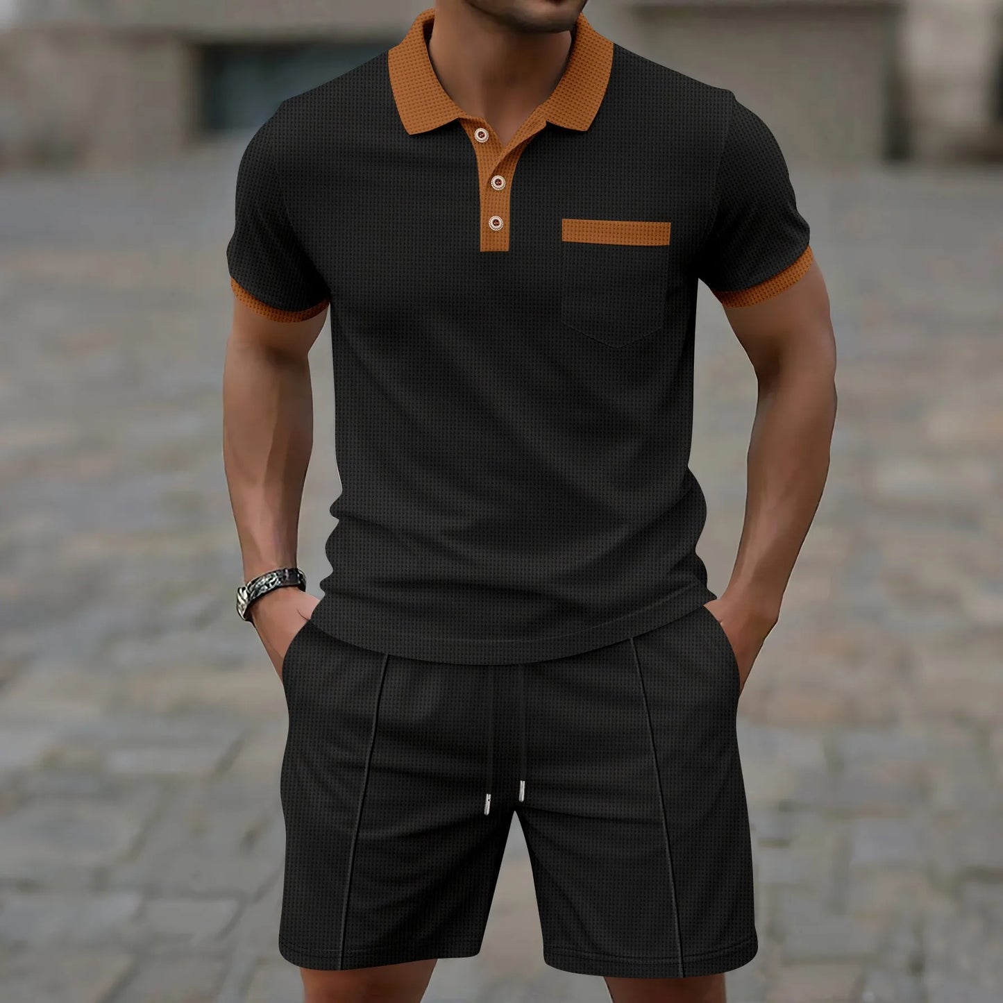 Liverno Bruno | Elegancki męski zestaw polo
