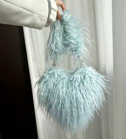 Liverno™ Layla | Pluszowa Torba na Crossbody w Kształcie Serca