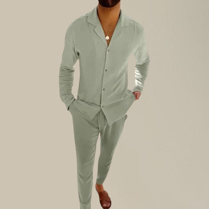 Tweedelige Heren Zomerset met Overhemd en Broek