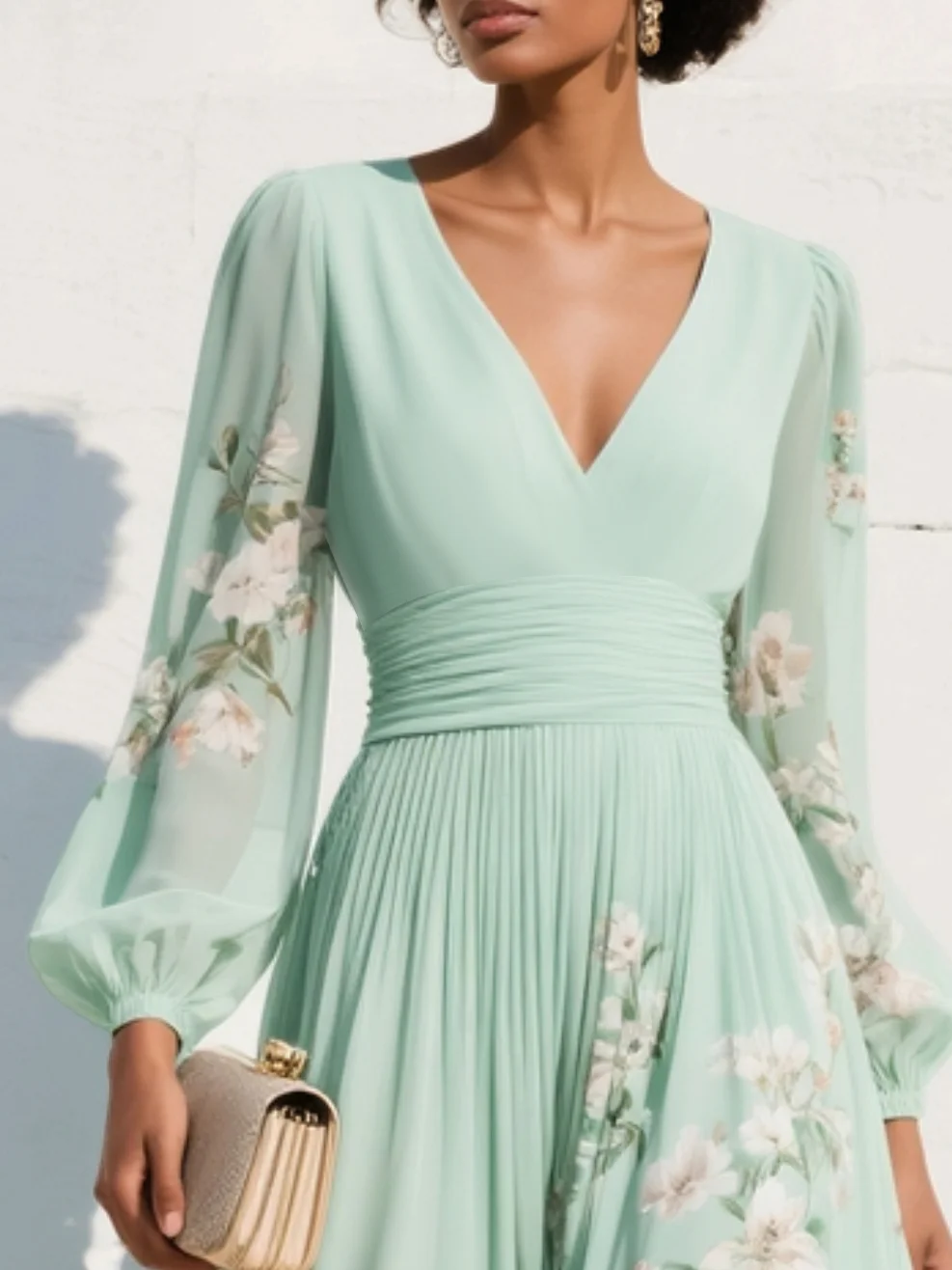 Liverno Adelaide | Elegancka Sukienka Midi w Kwiaty