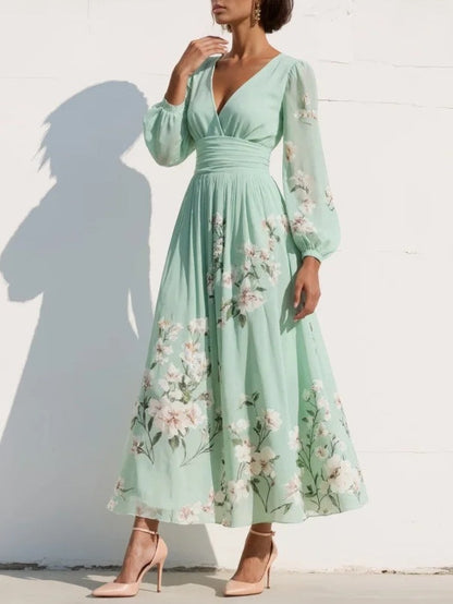 Liverno Adelaide | Elegancka Sukienka Midi w Kwiaty