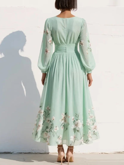 Liverno Adelaide | Elegancka Sukienka Midi w Kwiaty