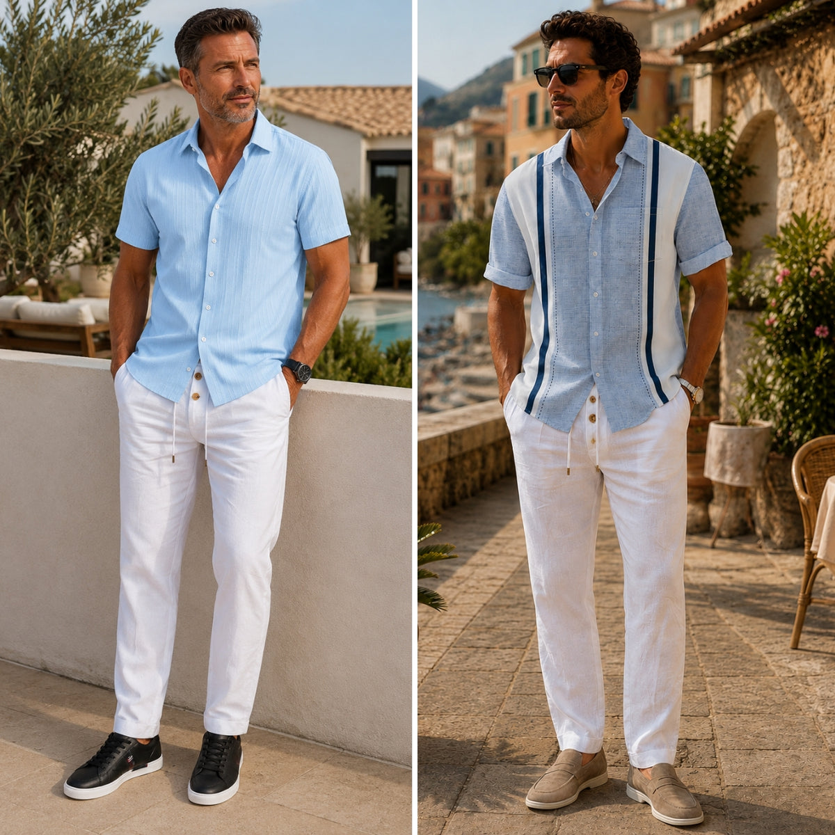 Liverno Julien | Eleganckie Męskie Spodnie Letnie Premium