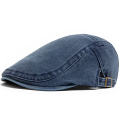 Liverno Lorenzo | Flat cap i denim för herr