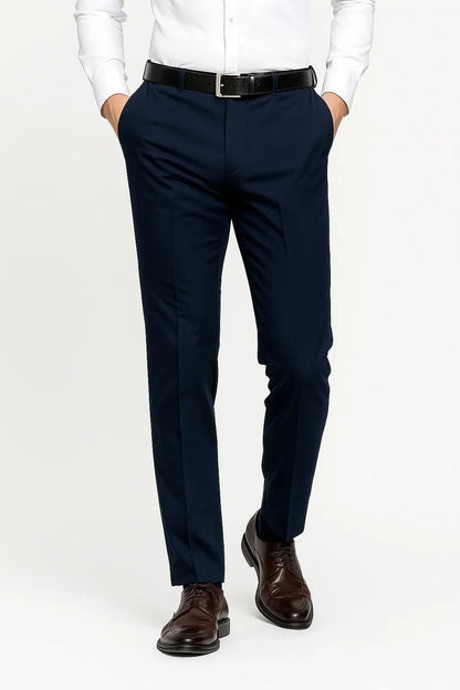Lunelle | Heren Stretch Broek ExecFlex Comfortabele Pasvorm Zachte Stof