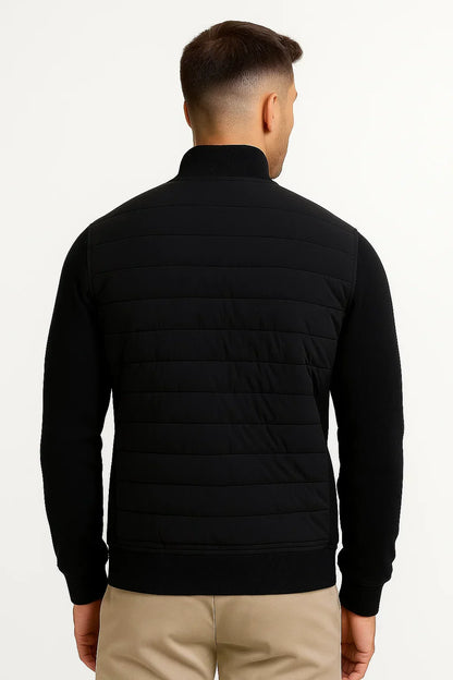 Lunelle | Herenjack Hybrid Gevoerde Gebreide Mouwen Polyester Katoen