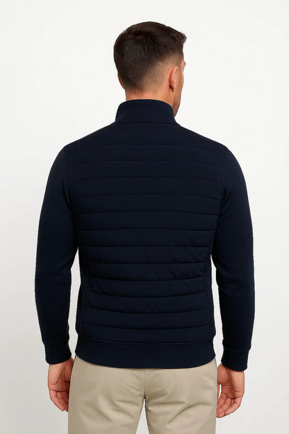 Lunelle | Herenjack Hybrid Gevoerde Gebreide Mouwen Polyester Katoen