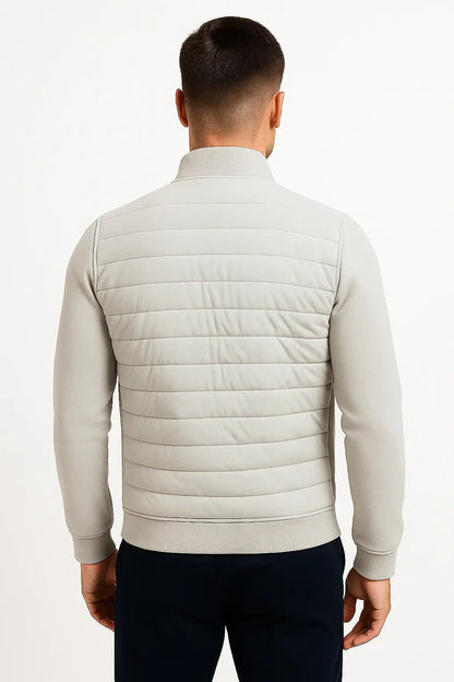 Lunelle | Herenjack Hybrid Gevoerde Gebreide Mouwen Polyester Katoen