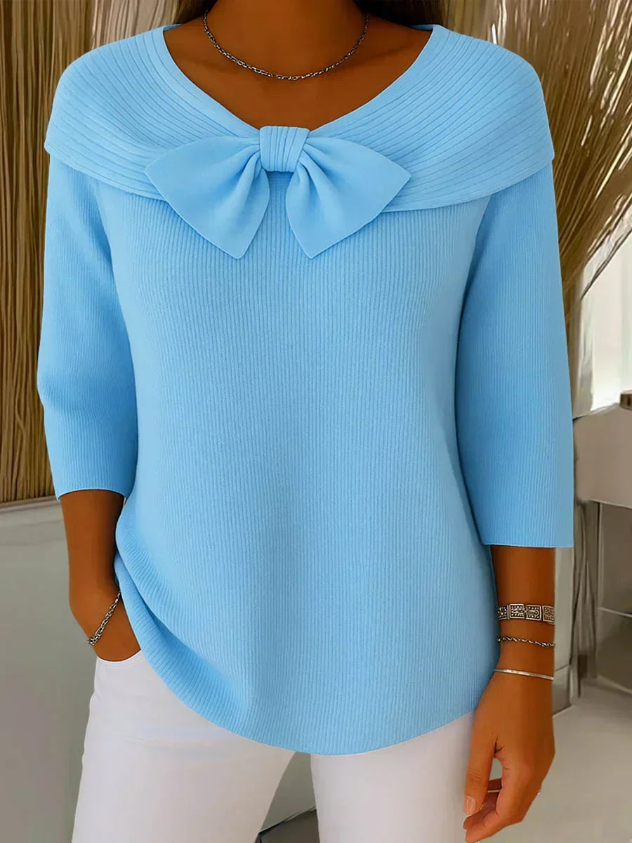 Aimee | Elegante Top met Strik en Perfecte Pasvorm