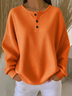 Anne™ - Avslappnad sweatshirt med krage