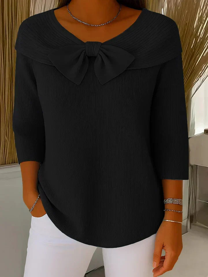 Aimee | Elegante Top met Strik en Perfecte Pasvorm