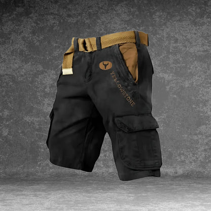 Men's Cargo Shorts with Pockets — Atticus Utility Belt Comfort