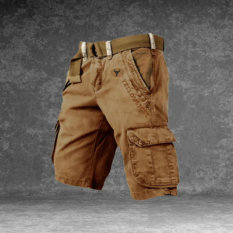Men's Cargo Shorts with Pockets — Atticus Utility Belt Comfort