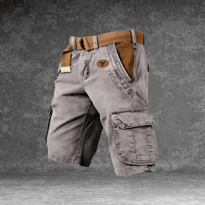 Men's Cargo Shorts with Pockets — Atticus Utility Belt Comfort